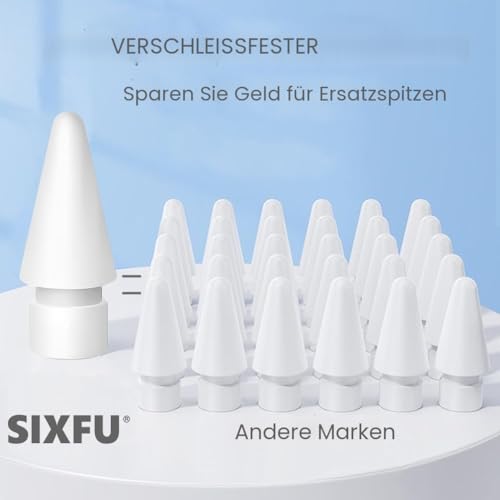 8 Stück Spitzen für Apple Pencil Spitze, Hochempfindliche Ersatzspitzen Spitzen für Apple Pencil 2. Generation/ 1. Generation/USB C