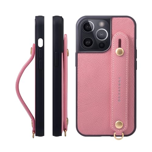 HANATORA for iPhone 15Pro �P�[�X �{�v �ϏՌ� �w�ʃx���g �X�}�z�P�[�X �X�}�z �X�^���h�@�\ �l�b�N �X�g���b�v �t�� �G���{�X���U�[ �M�t�g �}�O�l�b�g�Ȃ� �s���N NGH-15Pro-Pink