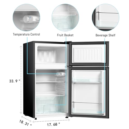 HAILANG 3.2 Cu.ft Mini Fridge