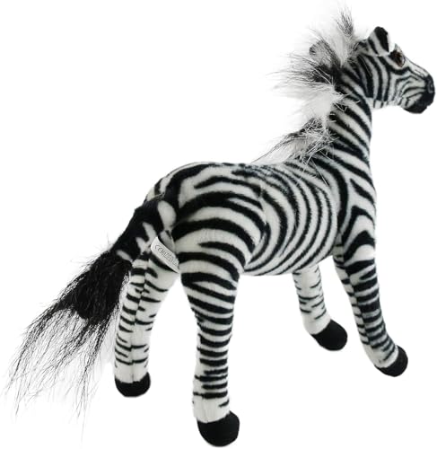 Image of Zebra & White Tiger Soft Toy Combo | 25cm Realistic Plush Animals for Kids | Stuffed Animal Gift Set for Boys & Girls | Birthday Gift & Home Decor