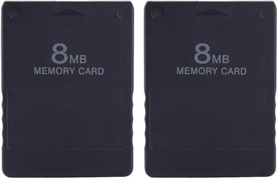 PS2 Dedicated Memory Card 8/128/256MB Selectable High Capacity Compatible with PS2 Series for Game Archive 8MB-2 pieces