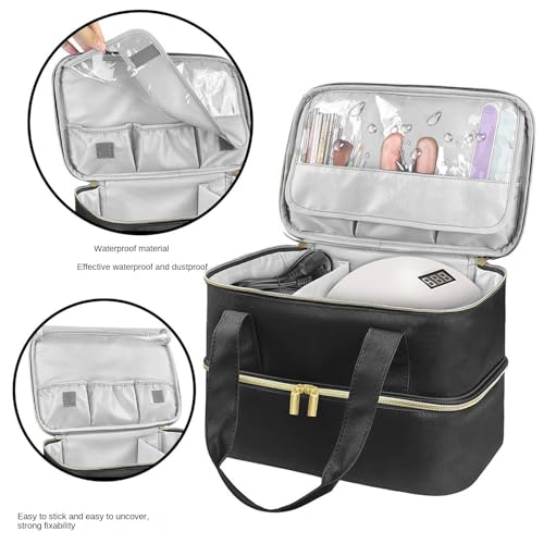 Sac de rangement vernis ongles à 2 couches pour éviter les flacons renversés - 4