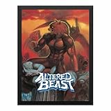 壁の絵 獣王記セガクラシックビデオゲーム ポスター装飾画 部屋飾り 木枠付きの完成品 壁掛け ソファの背景絵画 33x24cm