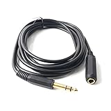 Paquete: 1 cable alargador de auriculares SiYear de 6,35 mm TRS hembra a macho.