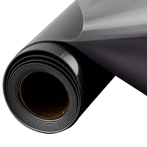 Rouleau vinyle floqué transfert thermique noir flock thermocollant vêtement