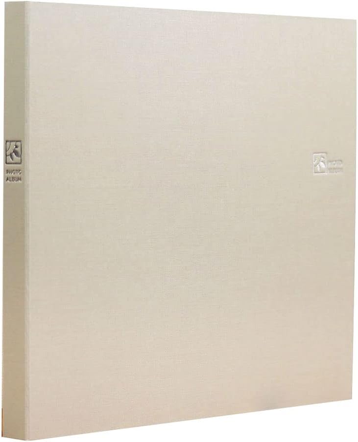 Nakabayashi TCPK-6TL-240-SV Therapy Color Vertical Photo Storage, 6-Sided Pocket Album, Soft Beige