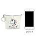 Elesa Miracle 6pc Women Girl Unicorn Zipper Coin Purse Clutch Pouch Wallet Value Set