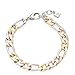 Produktbild JEWELS BY LEONARDO Tricolore Armband aus Edelstahl 1 Stück, Statement Glieder-Armband roségold gold silber, tricolor Gliederarmband, Damen Modeschmuck, 022069