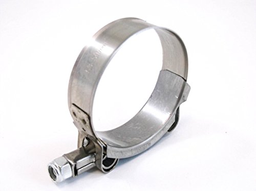1x Premium 304 Stainless Steel T-Bolt Turbo Silicone Hose Clamp 2 Inches 53-59mm