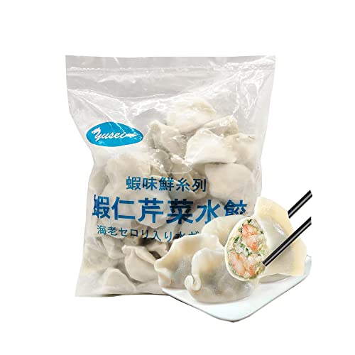 友盛山東蝦仁芹菜水餃 もちもちエビセロリ入り水ぎょうざ 手作り 茹で餃子 スープ餃子 蒸し餃子 日本国内加工 中華料理人気商品 冷凍食品 1kgのサムネイル