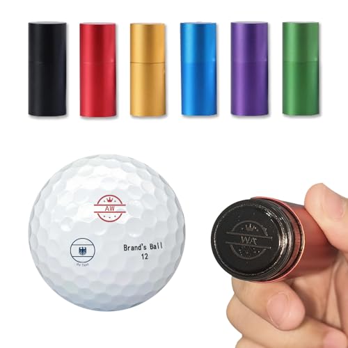 Golfball stempel personalisiert – 5 Tintenfarboptionen – 24 Designoptionen – Individueller Golfballmarkerstempel, individueller Namens- und Designstempel für Golfer, Golfzubehör,Golf Geschenke