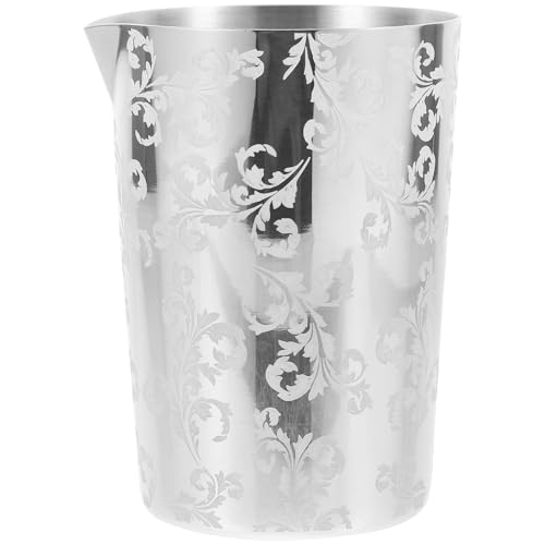 POPETPOP Vaso Mezclador Diseño Artístico y Portátil de Acero Inoxidable 304 y Resistente al Óxido para Cocteles y Bebidas para Bartenders Profesionales y Aficionados Aficionados