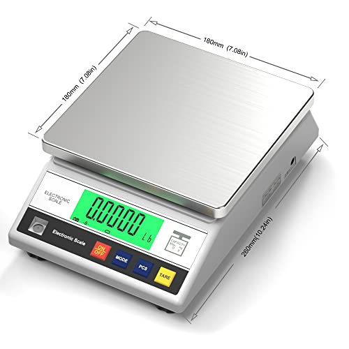 Precision Scale 10Kgx0.1G,Accurate Electronic Balance,Industrial Counting Scale For Laboratory,Jewelry Store,Kitchen(10Kg, 0.1G) #TOP5