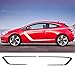 Racing Sport Car Protection Vinyl Styling Decal Auto Body Door Side Decor Adesivi Accessori 2 pezzi, per Opel Astra GTC