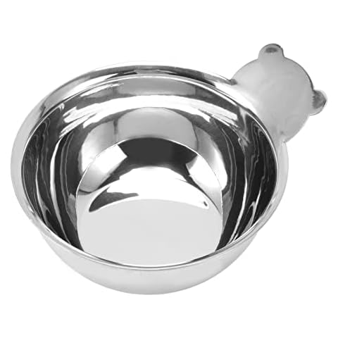 Stainless Steel Sauce Mixing Bowl, Stackable 304 Stainless Steel Cute Bear Shape Sauce Mixing Bowl, Metal Saucer for Cooking Baking (10CM) Cover