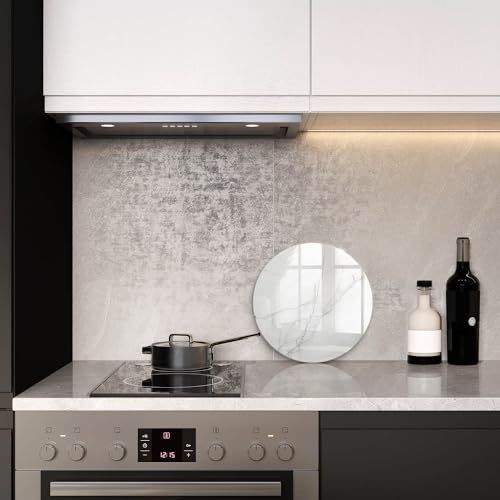 Protection plaque cuisson induction en marbre blanc résistant de 30cm - 4