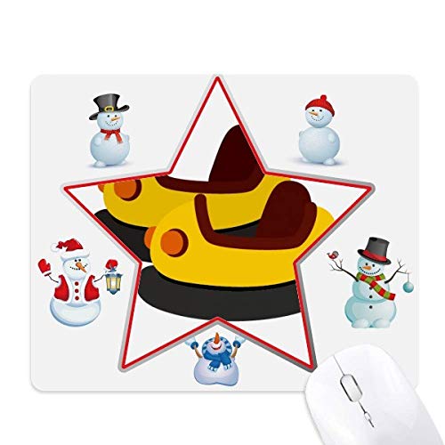 Tapis de souris Noël bonhomme de neige et fête foraine pour bureau