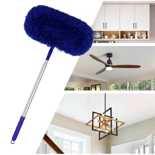 Plumero para ventilador extensible y reutilizable cepillo multiusos para techos 5