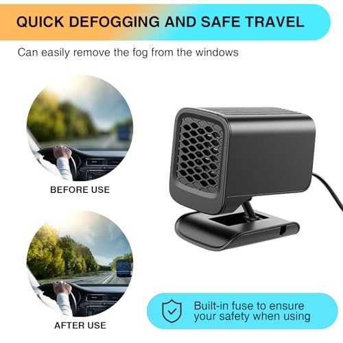 image for Dazii 【 Fametiy New Version】Portable Car Heater,Auto Heater Fan, C