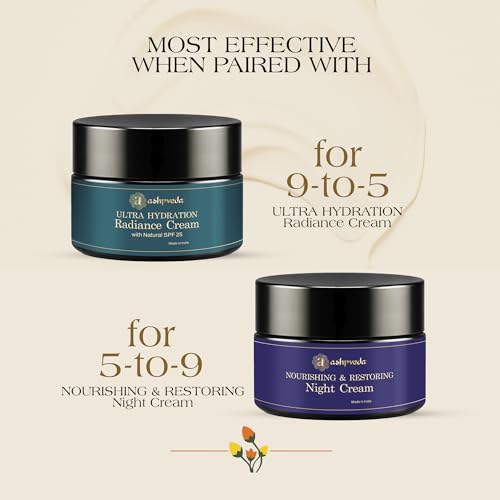 Image of Saffron & Sandalwood Night Cream | Overnight Cream for Glowing Skin | Anti Ageing Night Cream for Women and Men | Reduces Fine Lines, Pigmentation & Wrinkles for 40-60+ Age Groups (50 gm)