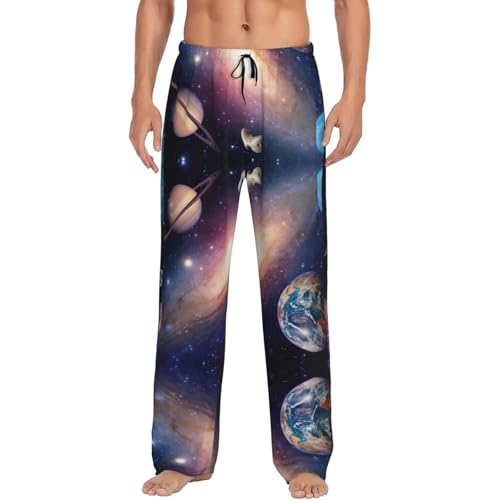 Pantalon de pyjama pour homme avec poches pour soirée cocooning