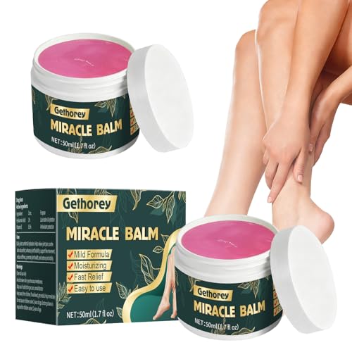 Gethorey Miracle Balm Joint Relief & Hydration Balm - Hyaluronic Acid & Vitamin E Moisturizing Formula - Fast-Acting Soothing Support for Joint & Skin Comfort-A02