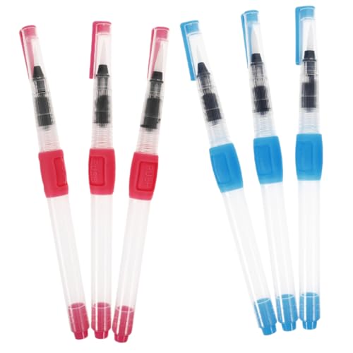 6個 水彩画ペンセット 万年筆を書く 万年筆ペン 水彩マーカー 芸術