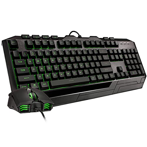 Kit Teclado e Mouse Gamer Cooler Master Devastator 3 Plus Led 7 Cores, Teclado Switches Mem-chanical