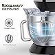 9.5L Küchenmaschine Knetmaschine 1500W, DOBBOR Rührmaschine mit Rührbesen, Knethaken, Schlagbesen, Spritzschutz, 7 Geschwindigkeit Planetarisches Rührsystem, leise und multifunktional (ijzerhoudend)