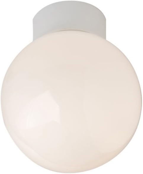 Envirolite 100W Bathroom Compliant Ceiling Globe - White : Amazon.co.uk ...