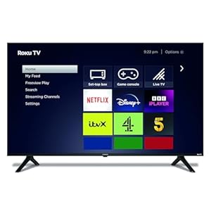 Ferguson 65″ 4K UHD Smart Roku TV with 3 Year Warranty. Made in UK Dolby Audio, Miracast, Freeview Play, Disney+, Netflix, Prime Video, Apple TV+, BBC iPlayer