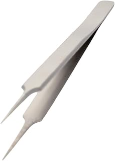 Auniwaig Stainless Steel Tweezers, Precision Tweezers, Precision Stainless Steel Pointed Tip Tweezer with Transparent Packaging, for Lab, Electronics, Jewelry and Detailed Work