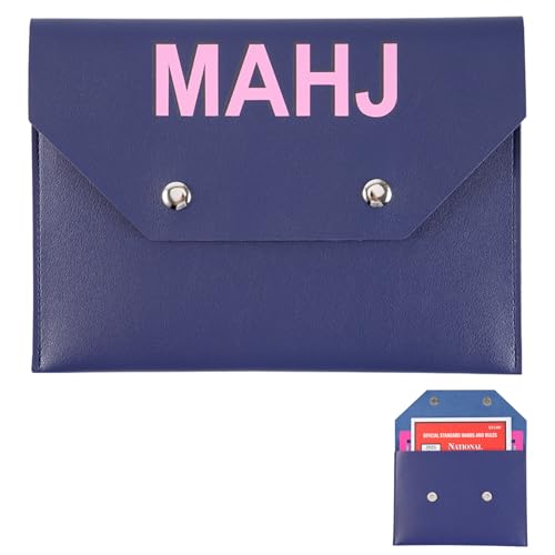 Soporte de tarjetas de mahjong de cuero 8.3 x 5.5 in miniatura 1