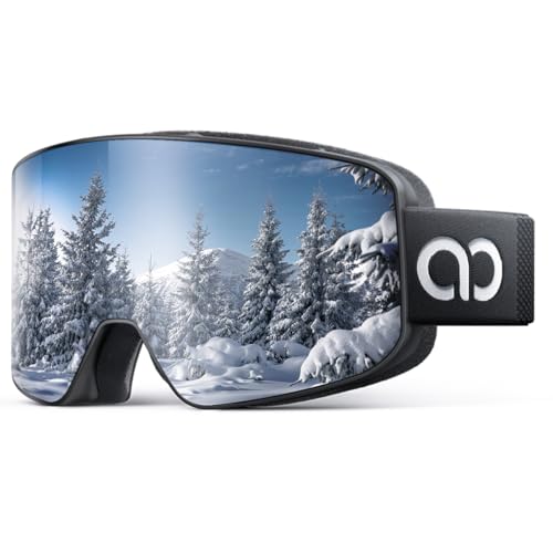 Lamicall Skibrille Damen, OTG Snowboardbrille Herren - [TOP Patentierte Anti-Fog]