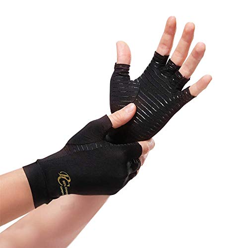 Premium Care Copper Compression Arthritis Gloves - 88% Infused Copper Content Gloves