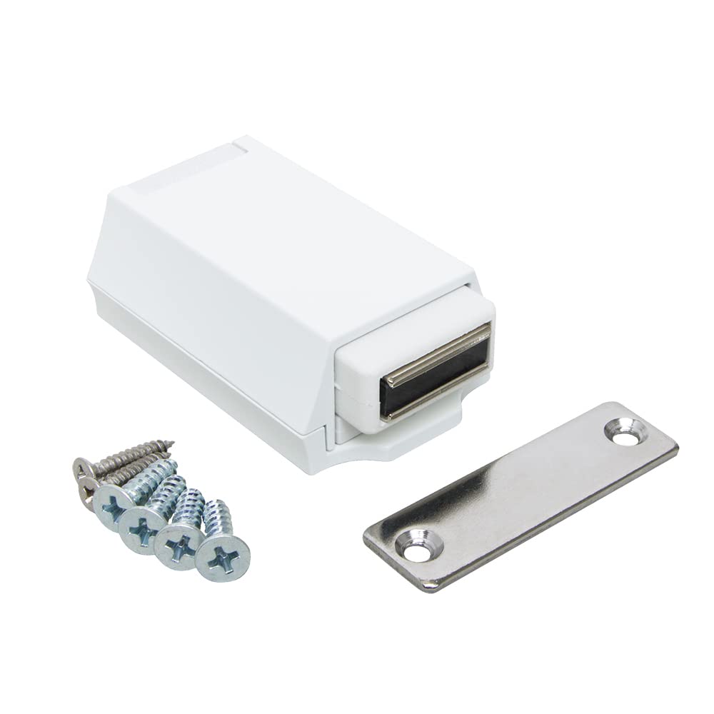 Magnetic Touch Latch ML-ZN80WT Heavy Duty - White Finish
