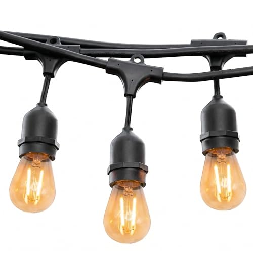 Guirlande lumineuse extérieure E27 câble raccordable blanc chaud - 2