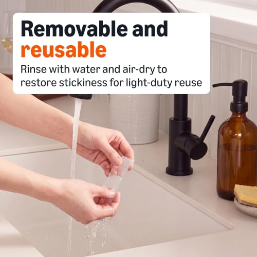 Image of Amazon Basics Double-Sided Heavy Duty Adhesive Clear Mounting Tape, Transparent, 118.2 inch L x 1.18 inch W x 0.07 inch H