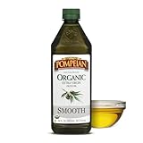Pompeian USDA Organic Smooth Extra Virgin Olive Oil, Contains Polyphenols, First Cold Pressed, 24 Fl Oz