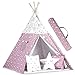 Tipi - Tenda da gioco in cotone per bambini, con 3 cuscini