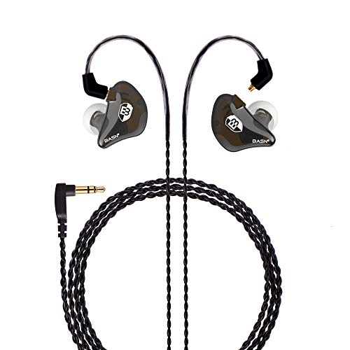 BASN in Ear Monitor Headphones Singer Earphones Noise-Isolating Comfort Earbud for Musicians