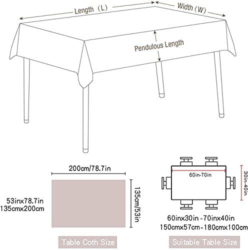 Nappe rectangulaire imperméable anti-encrassement 140x140 cm lavable table - 4