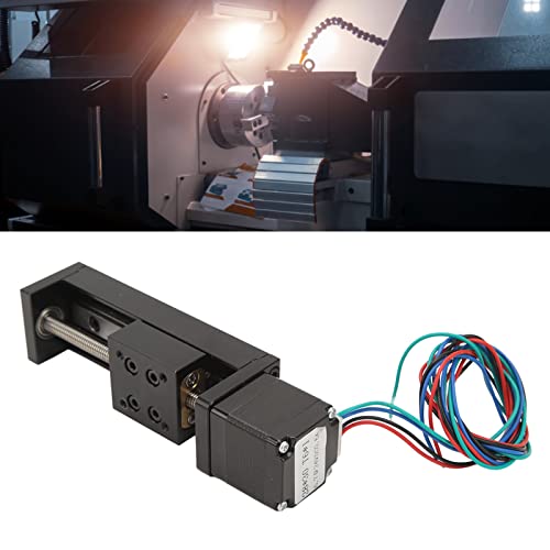 Odorkle Mini Linear Rail Guide Slide Actuator Alloy Stepper Motion Stage 50 Mm Hub DIY CNC-Fräserteile mit 1 Stück Gewindestange