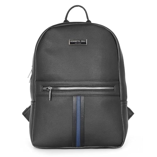 KENNETH COLE Unisex 15-inch Laptop Backpack | Faux Leather | Padded, Lightweight & Ergonomic | Sleek, Stylish & Durable Bag for Office, College and...