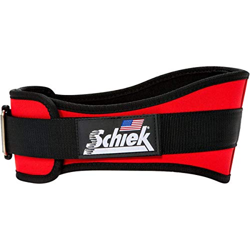Schiek 2006 Nylon Lifting Belt Red Large