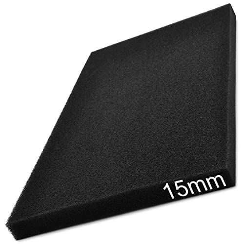 Easyboost Espuma de Filtro de Aire Universal 28x15cm Grosor 15mm de corte para Scooter Moto Quad Cortacésped Desbrozadora Motocultor Motosierra Filtración del Carburador