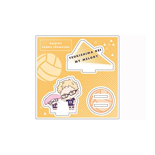 A3 ハイキュー!!xサンリオキャラクターズ 03 月島 蛍/マイメロディ[ミニキャライラスト] アクリルフィギュアプレート