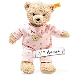 STEIFF Teddy and Me Teddybär mit Namen, Rosa Schlafanzug Kuscheltier, Niedlicher Bär Plüschtier Stofftier für Mädchen…