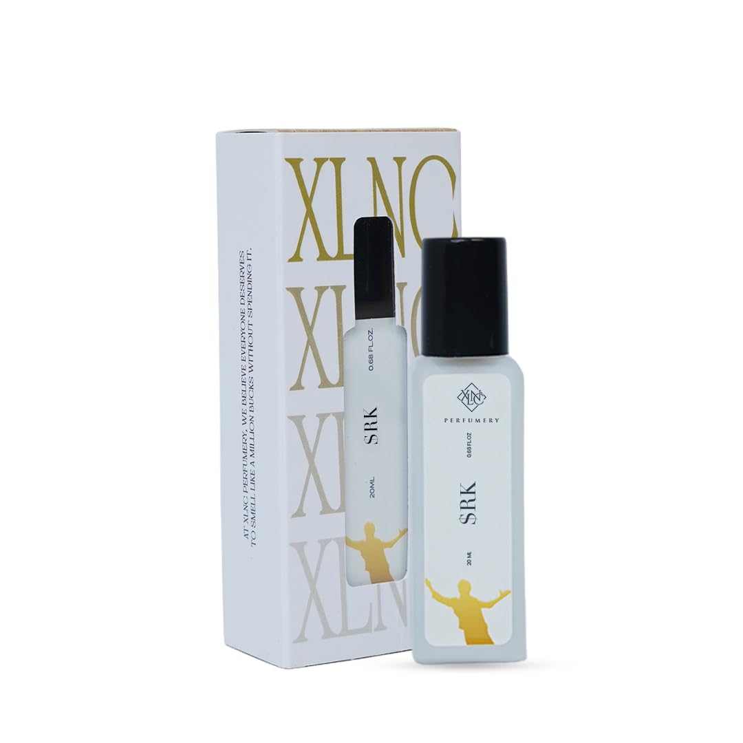 XLNC SRK Perfume for Men, Premium Long-Lasting Fragrance with Neroli, Black Pepper & Sandalwood, Fresh Extrait de Perfum Scent for Men, 20 ml