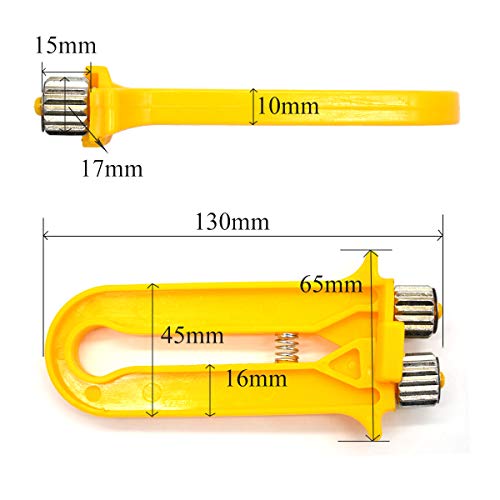 Xiuyer 3 Stück Bienenzucht Drahtspanner Kabelspanner Crimper Crimpzange Hive Rahmenwerkzeug mit Metallräder und… – Bild 3